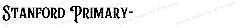 Stanford Primary字体转换